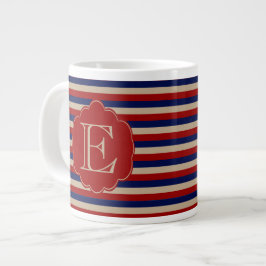 Rustikaler Winter Mit Monogramm Jumbo-Tasse