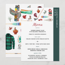 Rustikaler Winterberg | Camping Wedding Menu