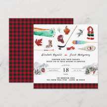 Rustikaler Winterberg | Einladung zur Hochzeit von