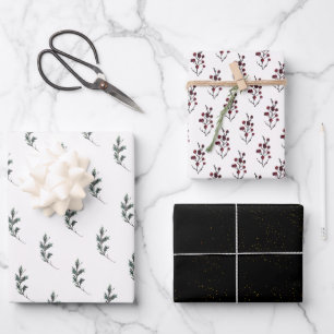 Rustikaler Winterurlaub Geschenkpapier Set