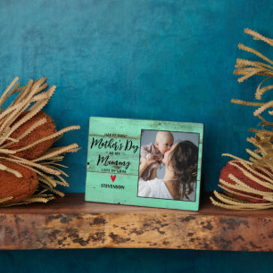 Rustikaler Wohn-Muttertag Fotoplatte