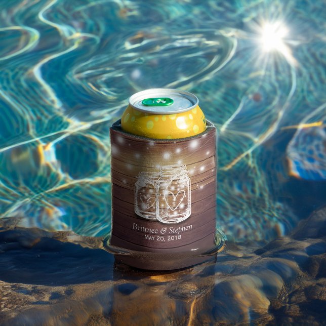 Rustikaler Wood Mason Jar String Lights Polteraben Dosenkühler (Von Creator hochgeladen)