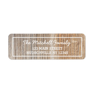 Rustikaler Woodgrain-personalisiertes