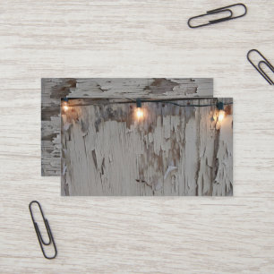 Rustikaler Zaun Antike Visitenkarte