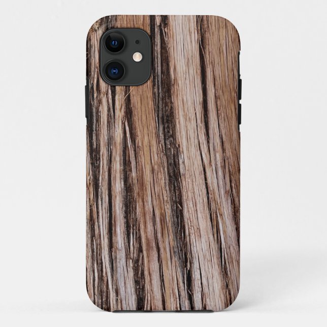 Rustikaler Zedernholz Naturbaum im Freien Muster Case-Mate iPhone Hülle (Rückseite)