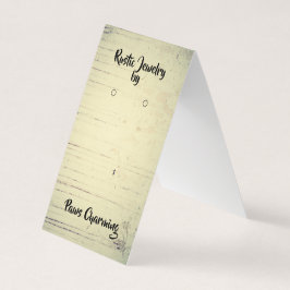 Rustikaler Zeltfalzkarton mit Vorzeigekarten-DIY-P Visitenkarten