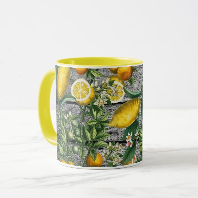 Rustikaler Zitrusgarten Tasse (Vorderseite Links)