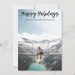 Rustikales Abenteuer Happy Holidays Weihnachten