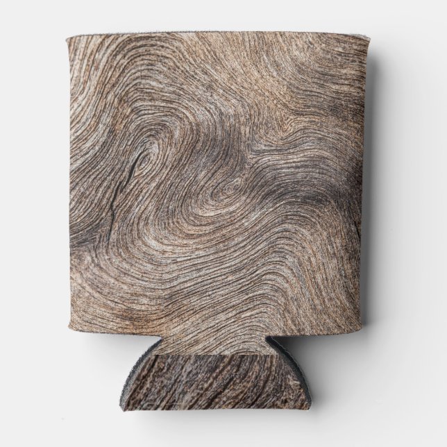 Rustikales altes Holz, texturierter Hintergrund Dosenkühler (Vorderseite)