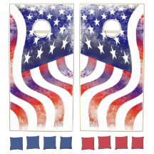 Rustikales amerikanisches Flag Patriotic Cornhole