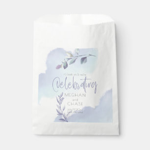 Rustikales Aqua Lilac Verlasse Save the Date Geschenktütchen