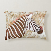 Rustikales Aquarelltier Zebra