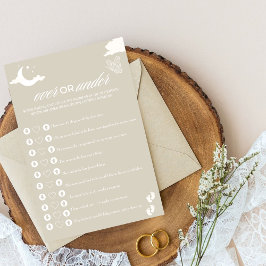 Rustikales Baby Shower Game Over oder Under?