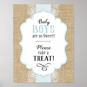 Rustikales Babywaschbecken und Babywaschbecken Poster