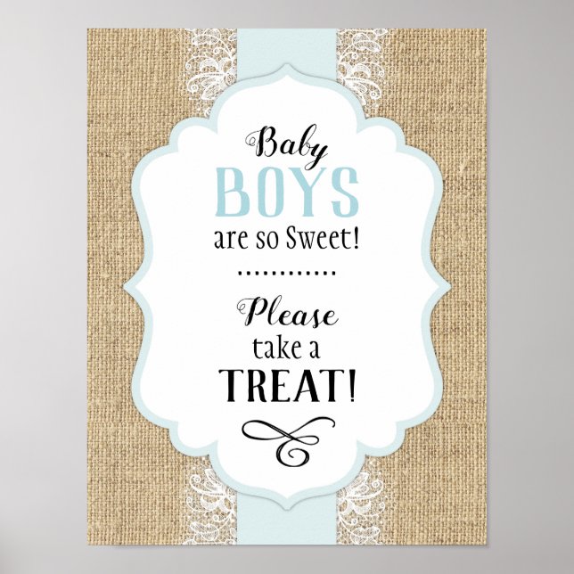 Rustikales Babywaschbecken und Babywaschbecken Poster (Vorne)