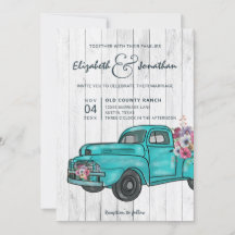 Rustikales Bauernhaus Aquamariner Vintager LKW Boh