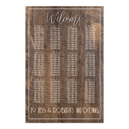 Rustikales Bauernhaus Boho Woodgrain Eleganter Chi Fotodruck
