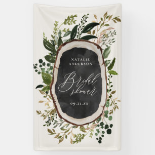 Rustikales Bauernhaus botanisches Brautparty Banner