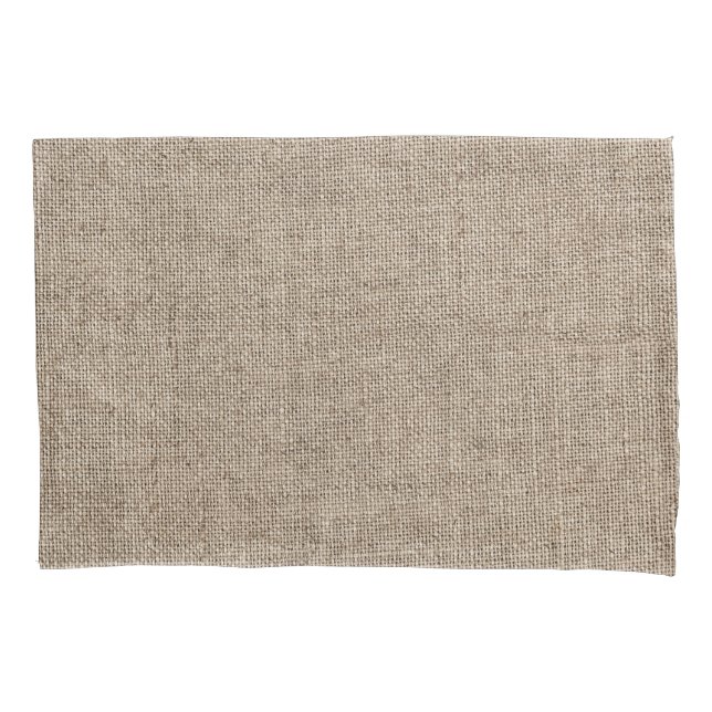 Rustikales Bauernhaus Burlap Kissenbezug (Vorderseite)
