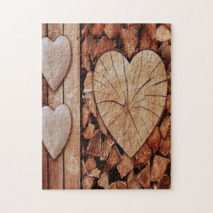Rustikales Bauernhaus Holz Herz Liebe
