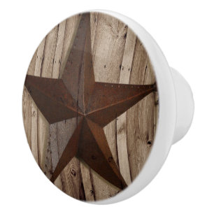Rustikales Bauernhaus Holz Western Land Texas Star Keramikknauf