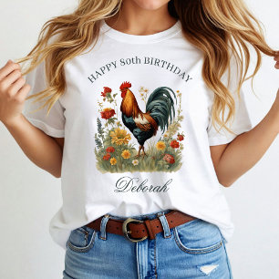 Rustikales Bauernhaus-Huhn Benutzerdefinierter N T-Shirt