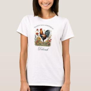 Rustikales Bauernhaus-Huhn Benutzerdefinierter N T-Shirt