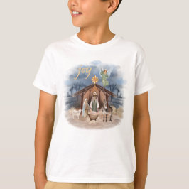 Rustikales Bauernhaus Weihnachten Joy Nativy T-Shirt