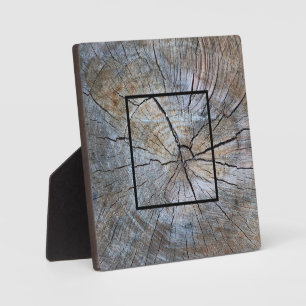 Rustikales Baumring-Muster Fotoplatte