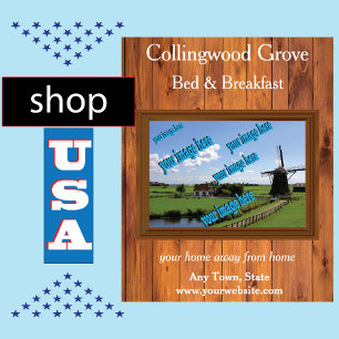 Rustikales Bed and Breakfast 🌿 Förderung Poster