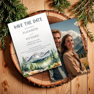 Rustikales Bergerlebnis beginnt Hochzeitsfeiern Fo Save The Date