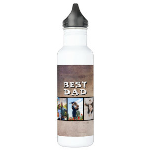 Rustikales Best Vater Vatertag 6 Foto Edelstahlflasche