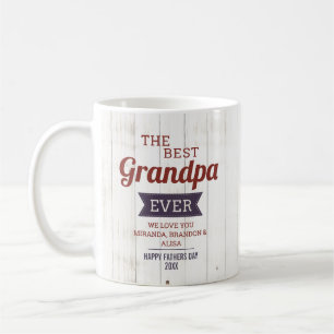 Rustikales Bestes Opa-Foto je Vatertag Kaffeetasse
