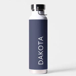 Rustikales Blau Moderne Minimalistische Erde Tone  Trinkflasche