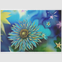 Rustikales Blau und grüne Wasserfarben