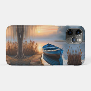 Rustikales blaues Boot Morning Sky Reflektion Case-Mate iPhone Hülle