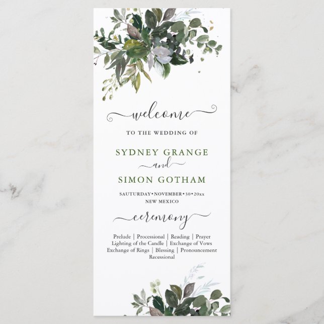 Rustikales Blue Gum Eucalyptus Flat Program Programm (Vorderseite)