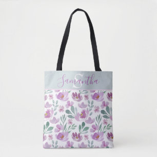 Rustikales Blumenmuster Tasche