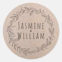 Rustikales Blumenpapier Personalisiert
