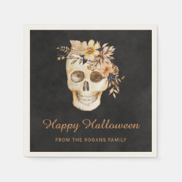 Rustikales Blumenschmuck Halloween Serviette