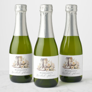 Rustikales Blumenwasser Boots Brautparty