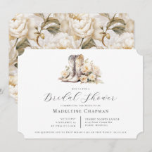 Rustikales Blumenwasser Boots Brautparty