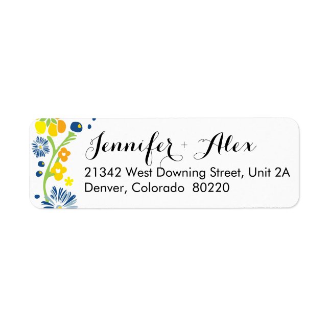 Rustikales Blumenzettel (Vorne)