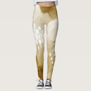 Rustikales Boho Abstrakt strukturiertes Muster - E Leggings