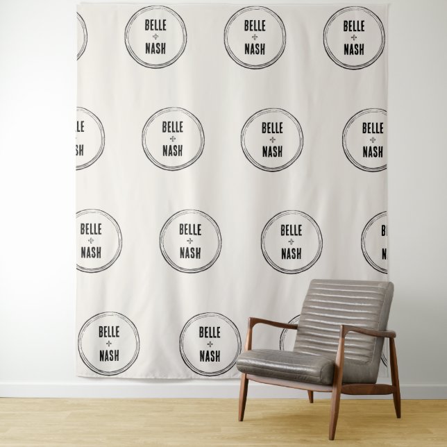 Rustikales Boho Barn Wedding Backdrop Tapestry Wandteppich (Beispiel)
