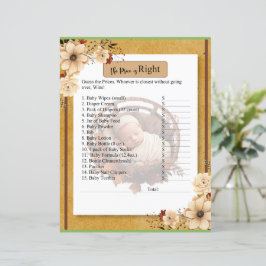 Rustikales Boho Floral Baby Duschpreis ist das ric