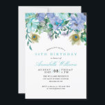 Rustikales Boho Mint Green Blue Floral 30. Geburts Einladung<br><div class="desc">Rustikale Boho Mint Green Blue Floral 30. Geburtstag Einladung Das Design ist mit minzgrün und hellblau handgemalten Aquarellfloralen mit Pfauenfederakzenten für einen böhmischen Chic Rand.</div>