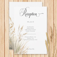 Rustikales Boho trockenes Gras Hochzeitsempfang