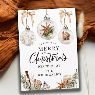 Rustikales Boho Wasserfarbe Weihnachten