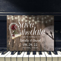 Rustikales Brauerei Hochzeitsstall Save the Date